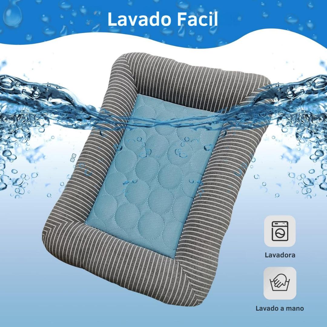 Cama con almohadilla de refrigeración para mascostas