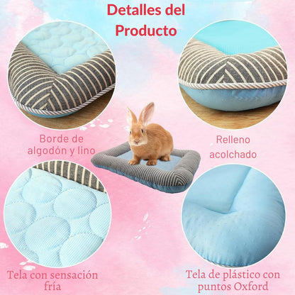 Cama con almohadilla de refrigeración para mascostas